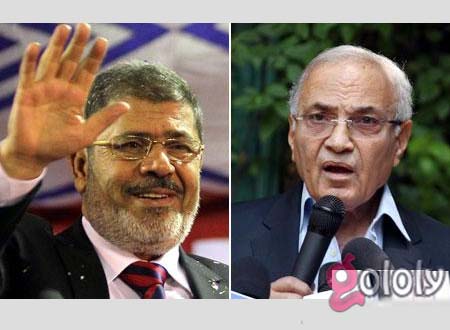 محمد مرسي يتقدم على شفيق مع بدايات عمليات الفرز 