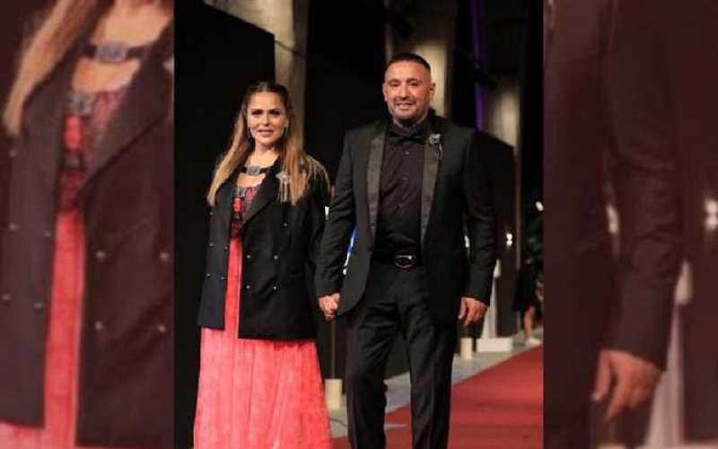 أحمد السقا وزوجته في افتتاح الجونة السينمائي