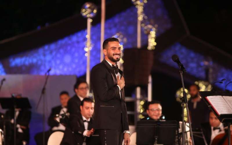 محمد الشرنوبي في حفل الموسيقى العربية